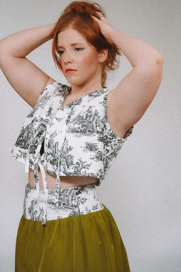 Handmade/custom top and skirt.